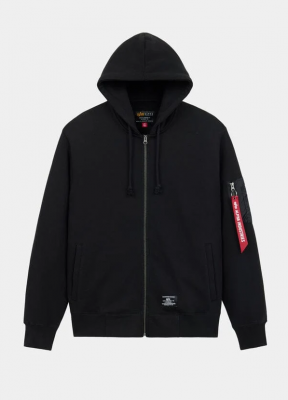 Толстовка Utility Pocket Full Zip Relaxed Fit (Alpha Industries)