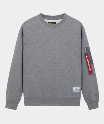 Толстовка Utility Pocket Crew Relaxed Fit (Alpha Industries)
