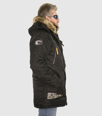 Куртка Аляска N-3B Expedition Black (Apolloget)