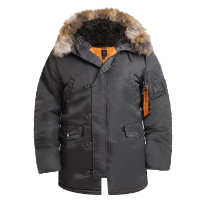 Куртка Аляска N-3B Husky Grey/Orange (Apolloget)