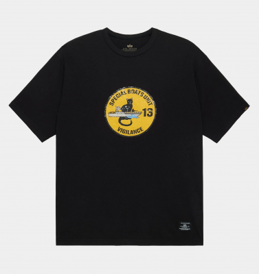 Футболка Relaxed Black Cat Tee (Alpha Industries)